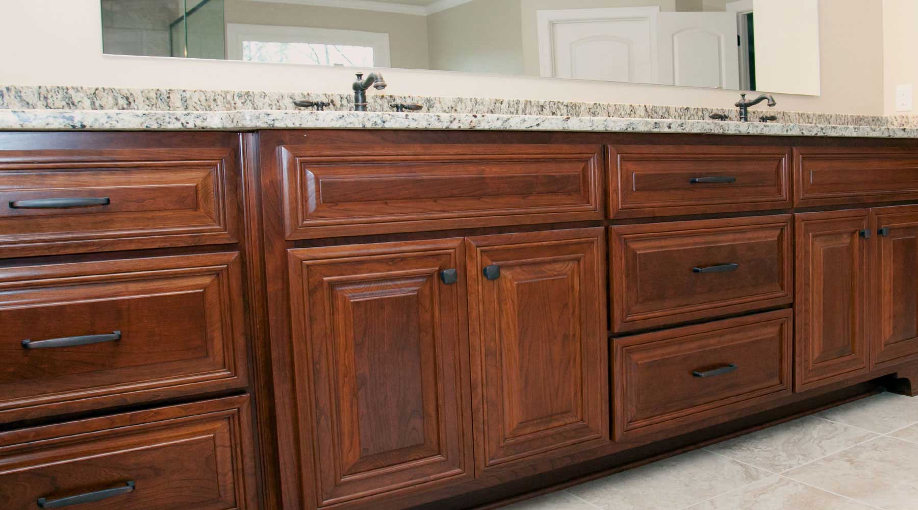 cherry bathroom cabinets